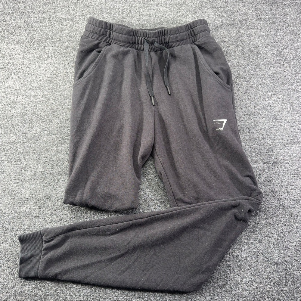 Gymshark Mens XS Joggers Dark Gray Athletic Sweatpants Drawstring Pocket